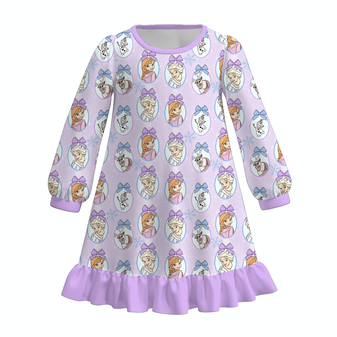 （Pre Order）Girls Christmas Print Pajamas