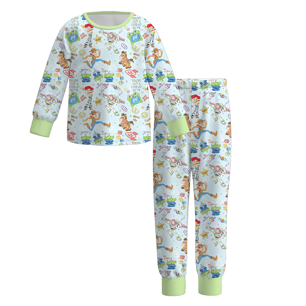 （Weekly Pre-Order）Siblings Cartoon Toy Print Dress,Pajamas&Top（Ends 10.6）