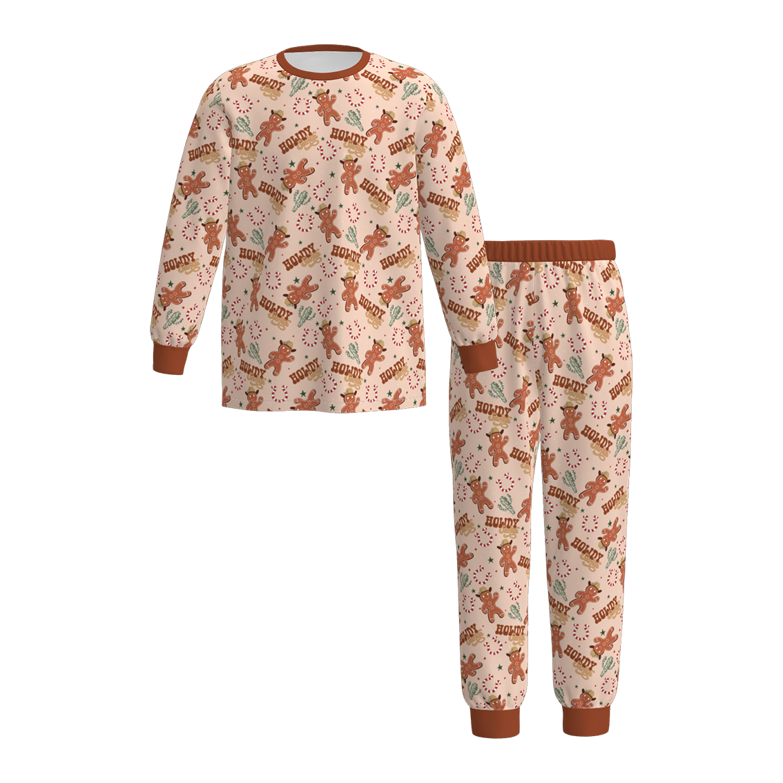 （Pre Order）Family Christmas Cartoon Print Pajamas