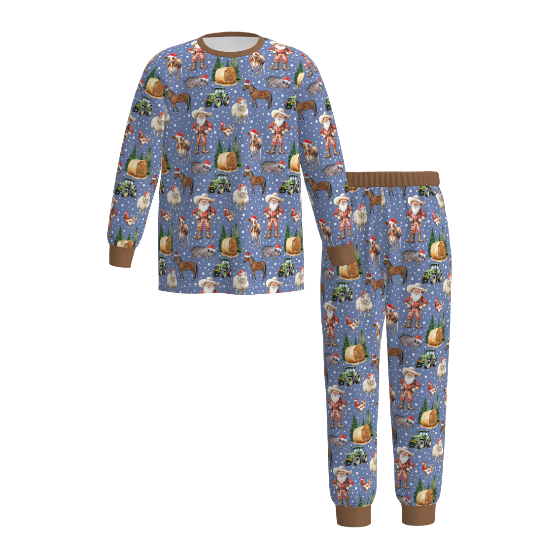 （Pre Order）Family Christmas Cartoon Print Pajamas