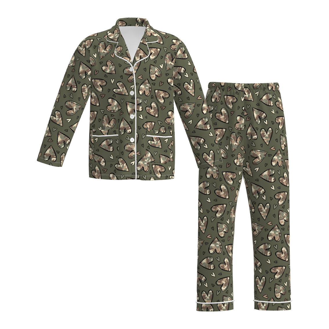 （Pre Order）Adults Valentine's Day Print Pajamas