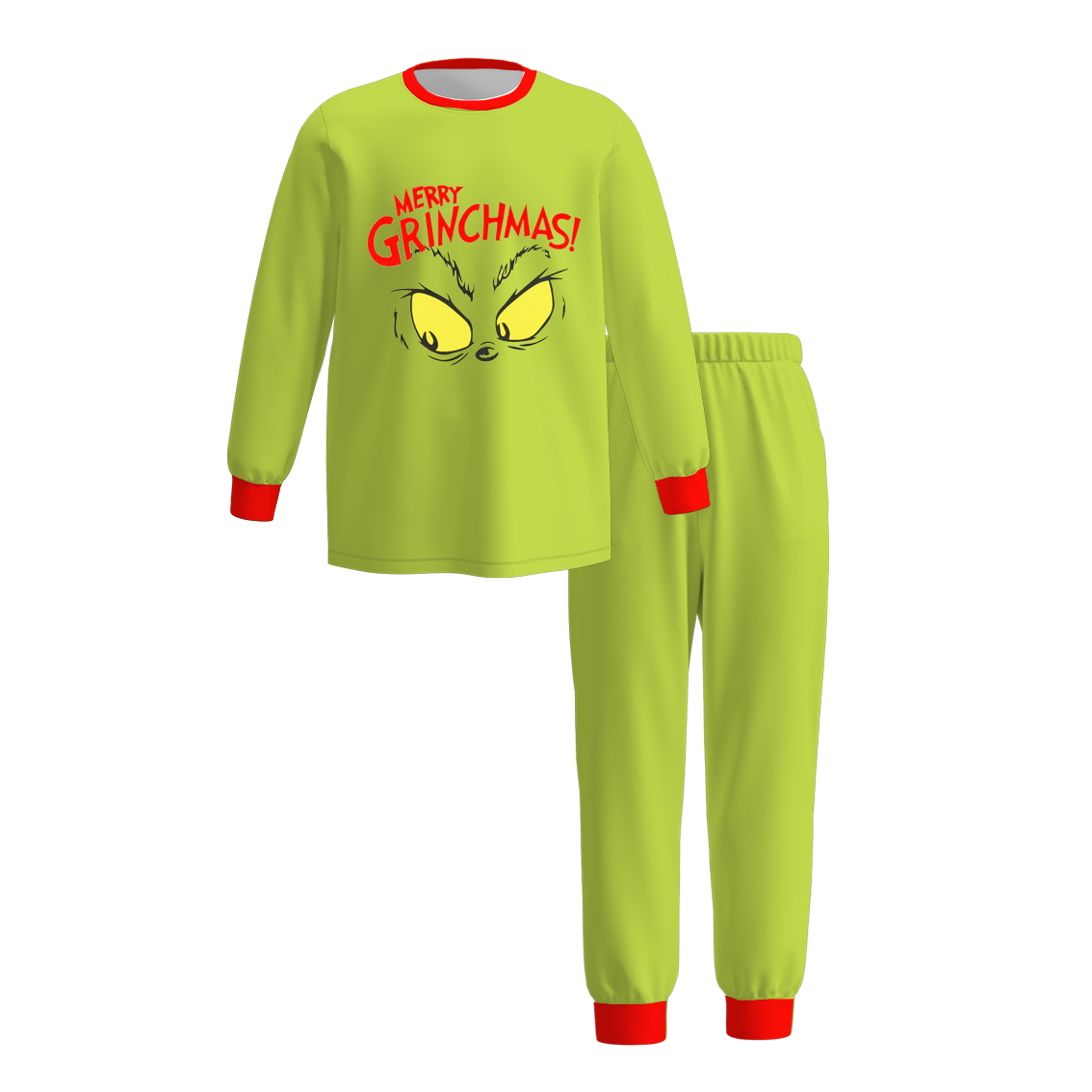 （Pre Order）Family Christmas Cartoon Print Pajamas&Romper
