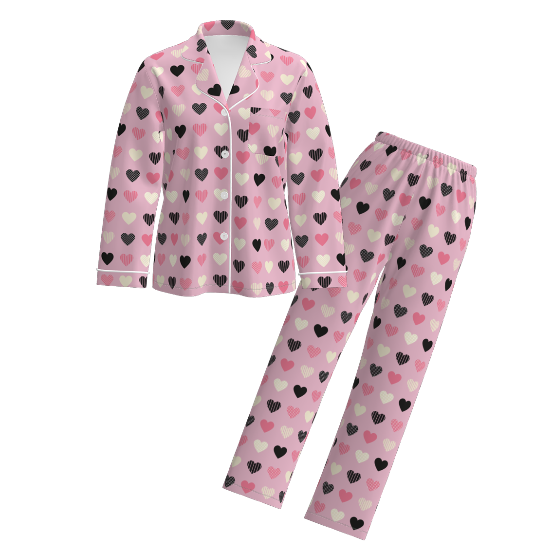 （Pre Order）Adults Valentine's Day Print Pajamas