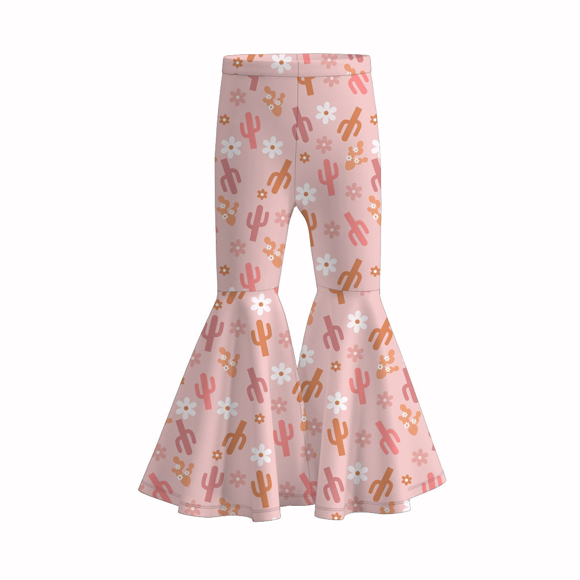（Pre Order）Girls Summer Rainbow Print Bell Pants