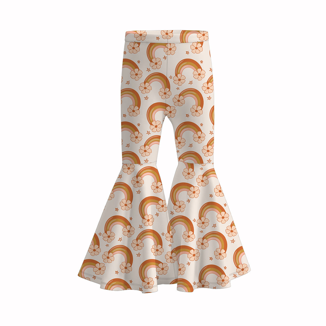 （Pre Order）Girls Summer Rainbow Print Bell Pants