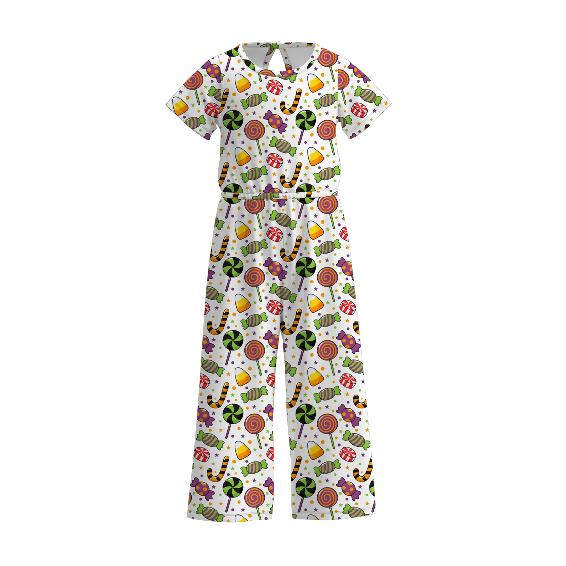 （Pre Order）Girls Halloween Print Jumpsuit