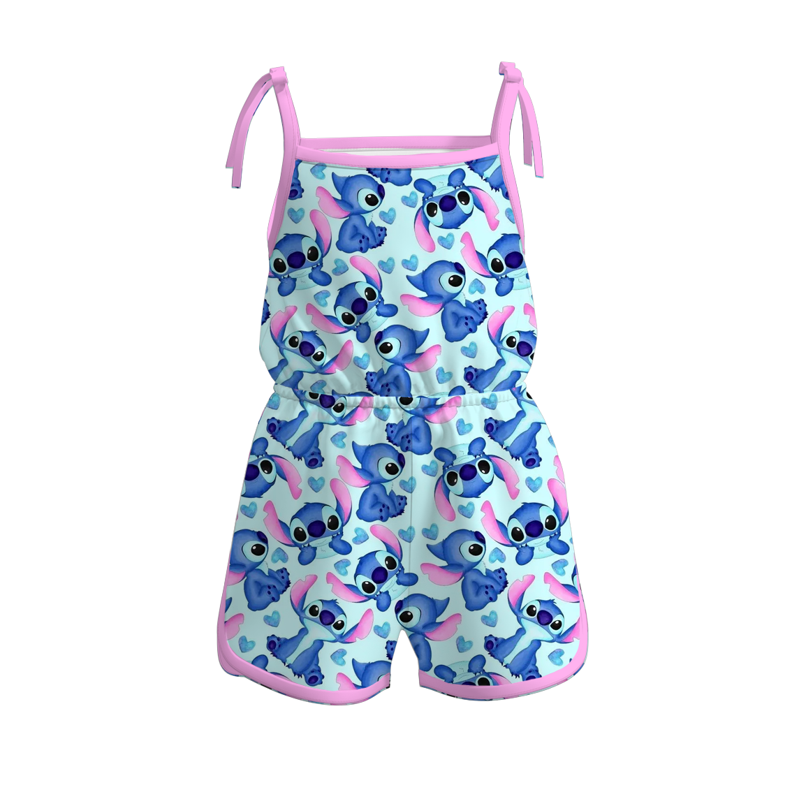 （Pre Order）Girls Spring and Summer Cartoon Print Jumpsuit