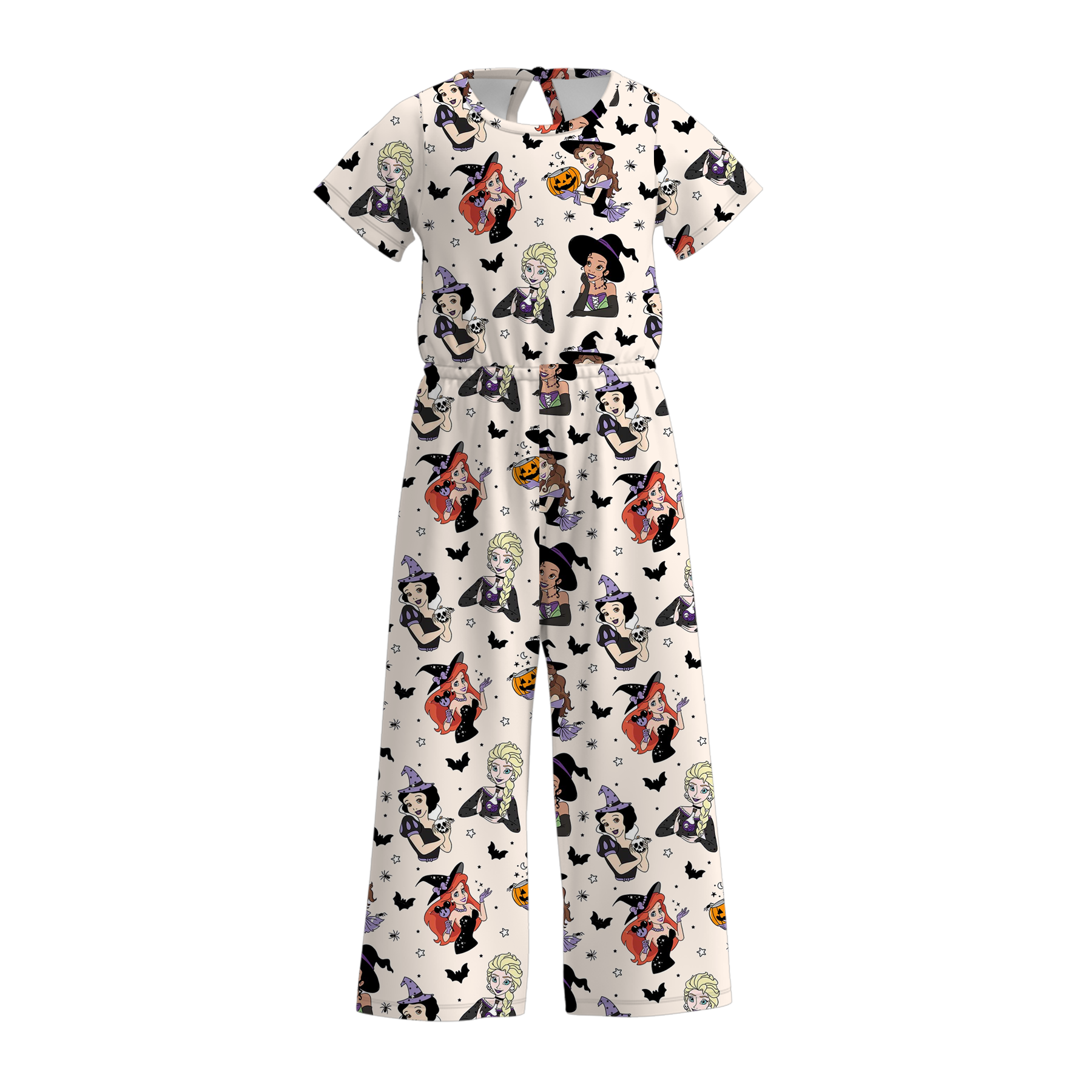 （Pre Order）Family Halloween Princess Print Dress,Set,Jumpsuit＆Romper