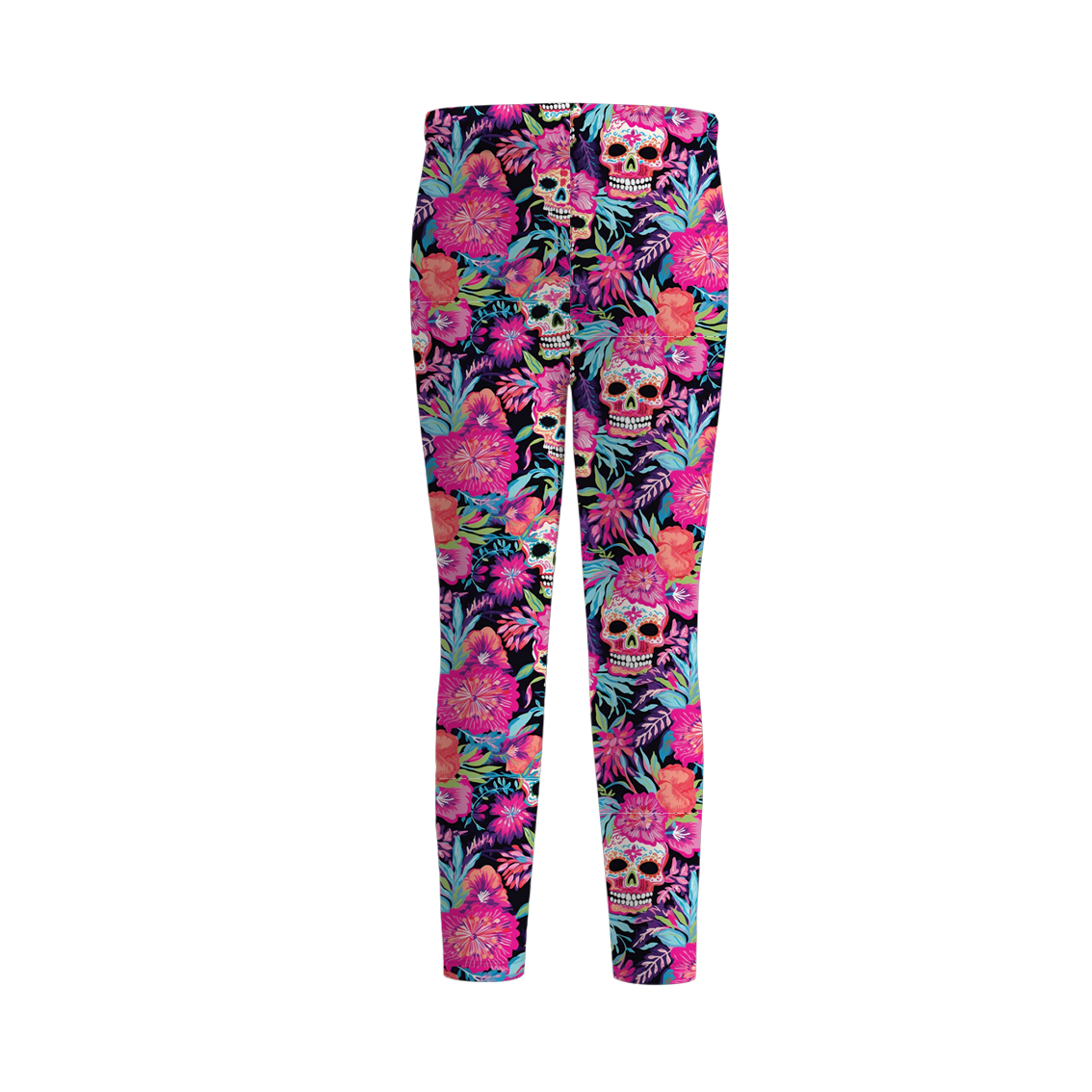 （Pre Order）Girls Halloween Sugar Skull Print Dress,Set＆Pants