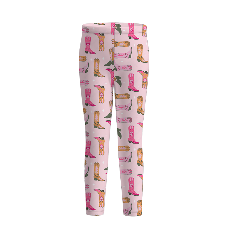 （Pre Order）Girls Summer Boots Print Set＆Pants