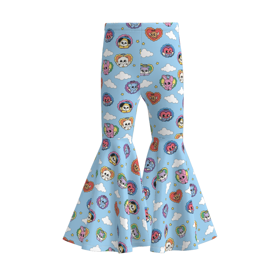 （Pre Order）Girls Fall Cartoon Print Bell Pants