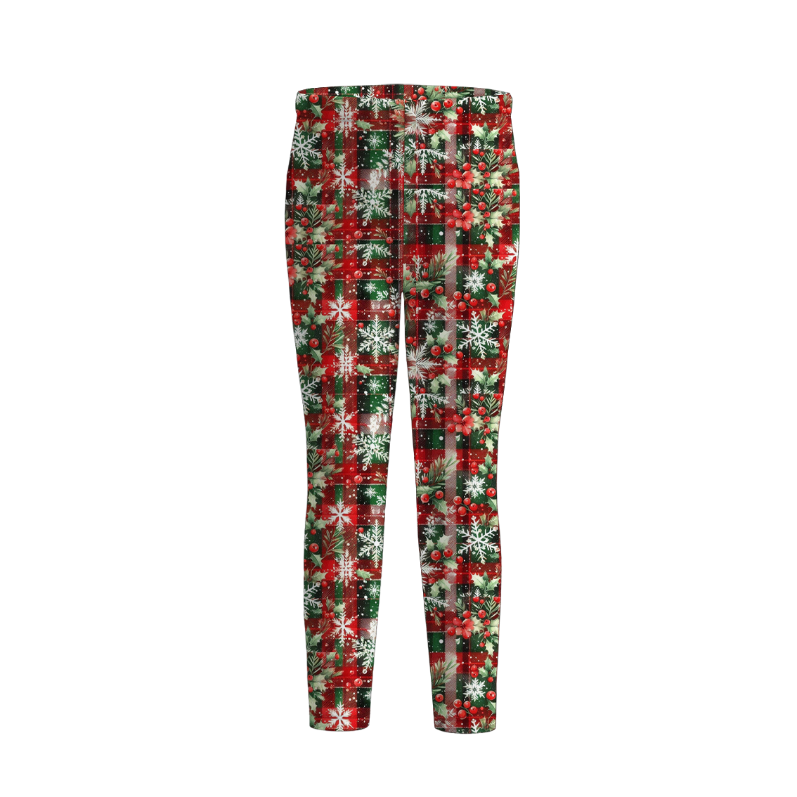 （Pre Order）Girls Christmas Cartoon Print Pants