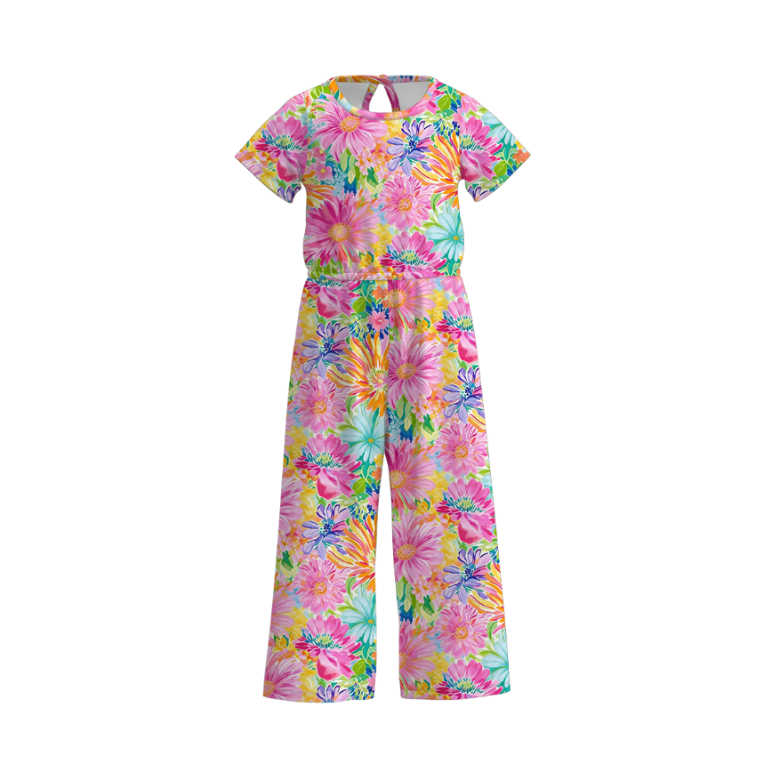 （Pre Order）Family Spring&Summer Floral Print Dress,Jumpsuit&Romper