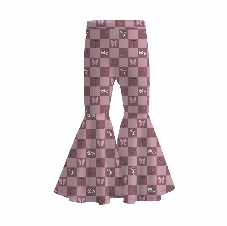 （Pre Order）Girls Spring&Summer Bow&Floral Print Pants