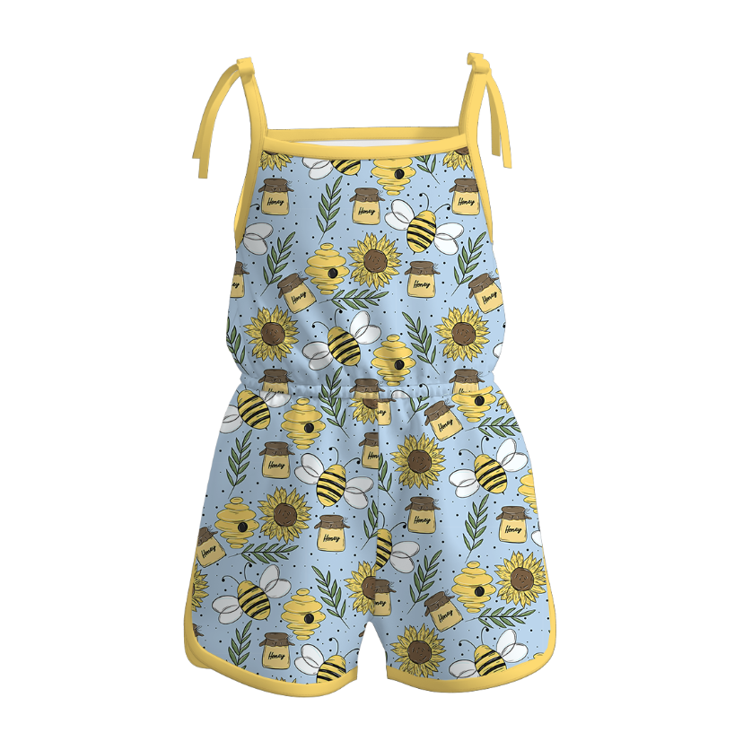 （Pre Order）Sisters Spring&Summer Bee Print Dress,Set,Jumpsuit&Romper