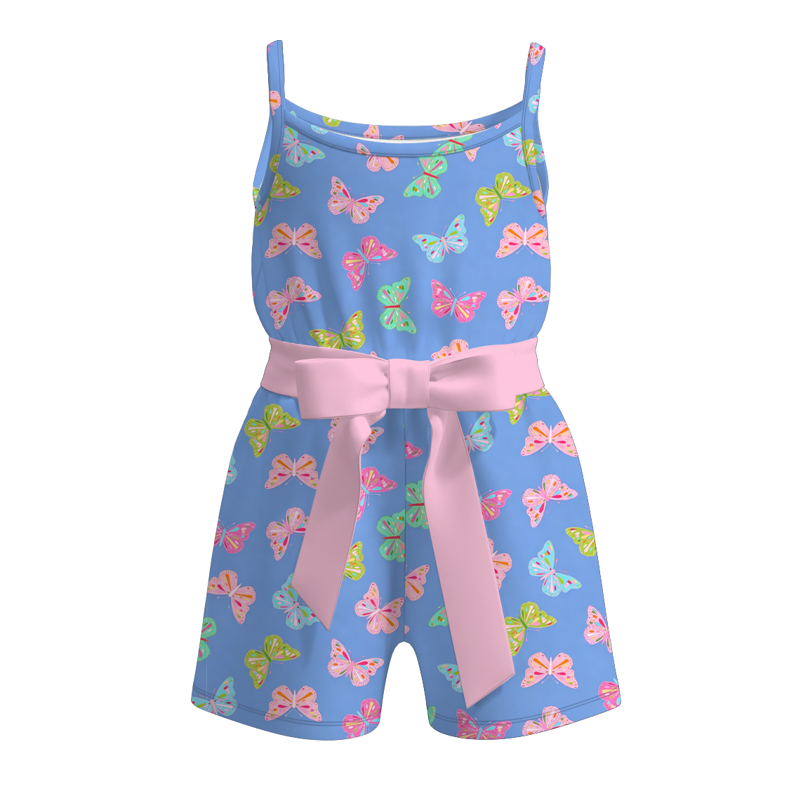 （Pre Order+Prepack Zone）Girls Spring&Summer Print Jumpsuit