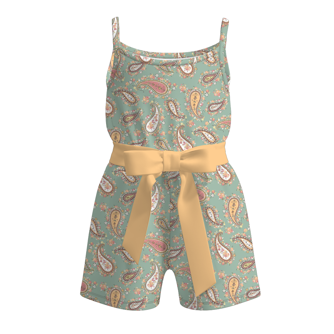 （Pre Order+Prepack Zone）Girls Spring&Summer Print Jumpsuit
