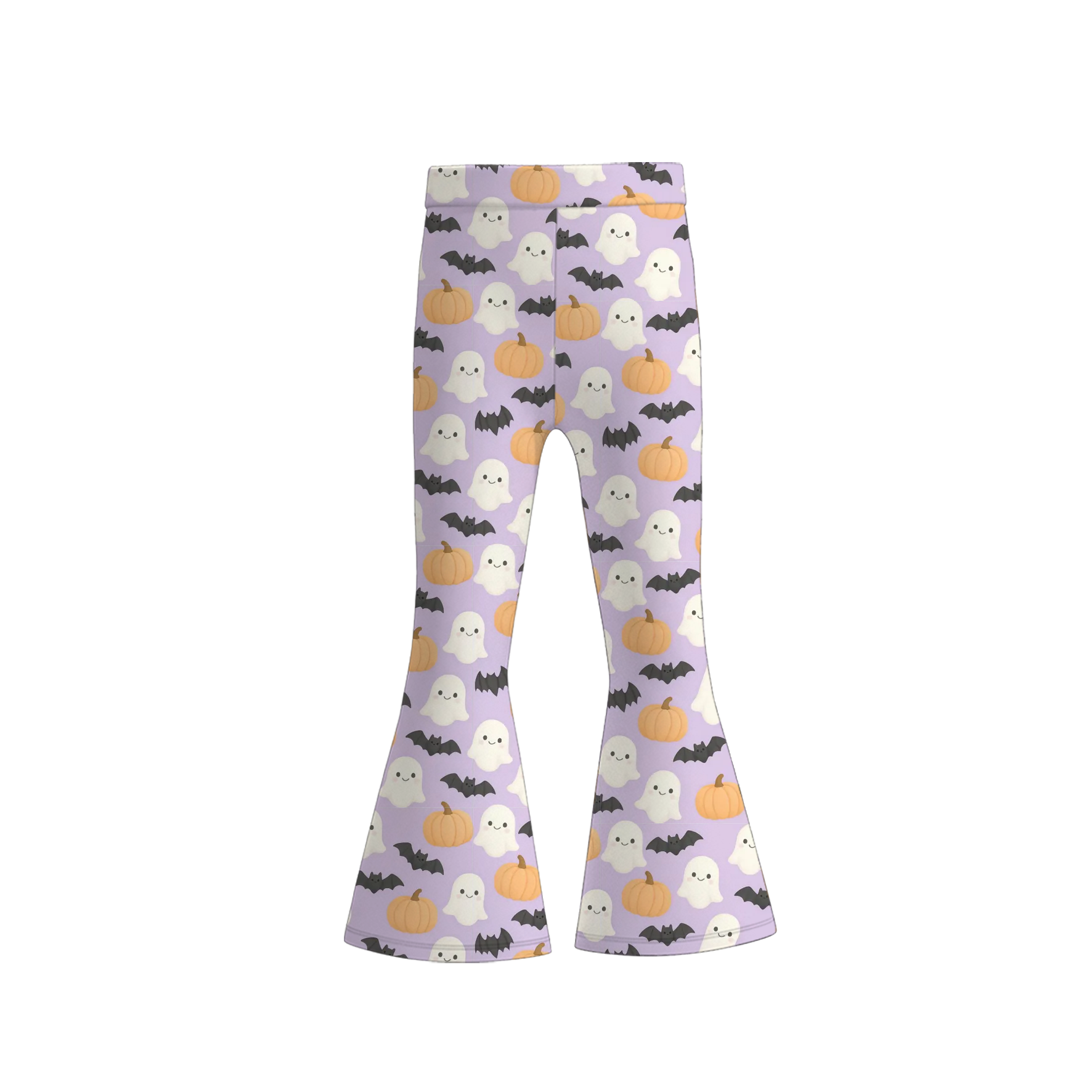 （Pre Order+Prepack Zone）Girls Halloween Print Bell Pants
