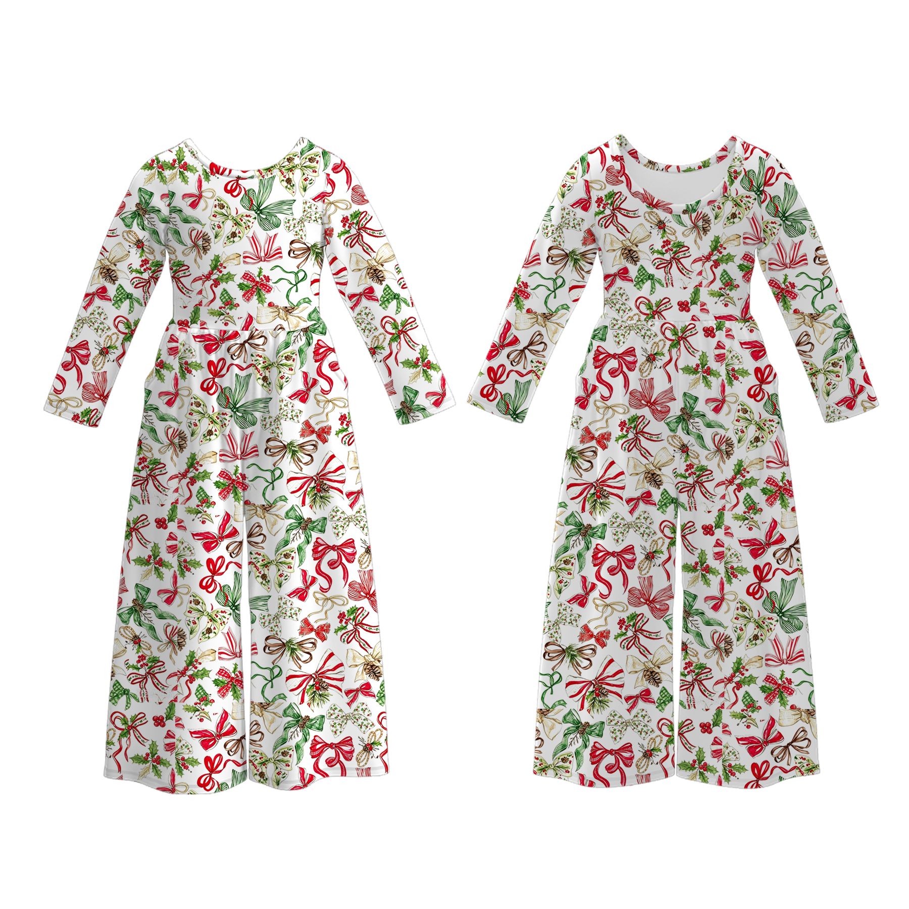 （Pre Order）Sisters Christmas Print Dress&Jumpsuit