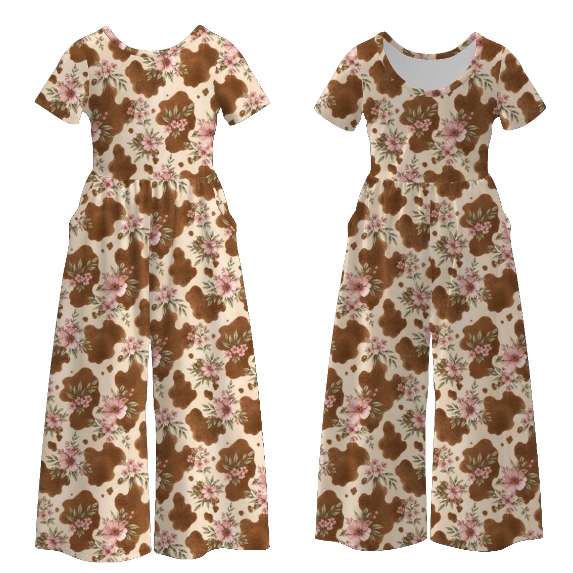 （Pre Order）Sisters Fall Floral Print Set&Jumpsuit