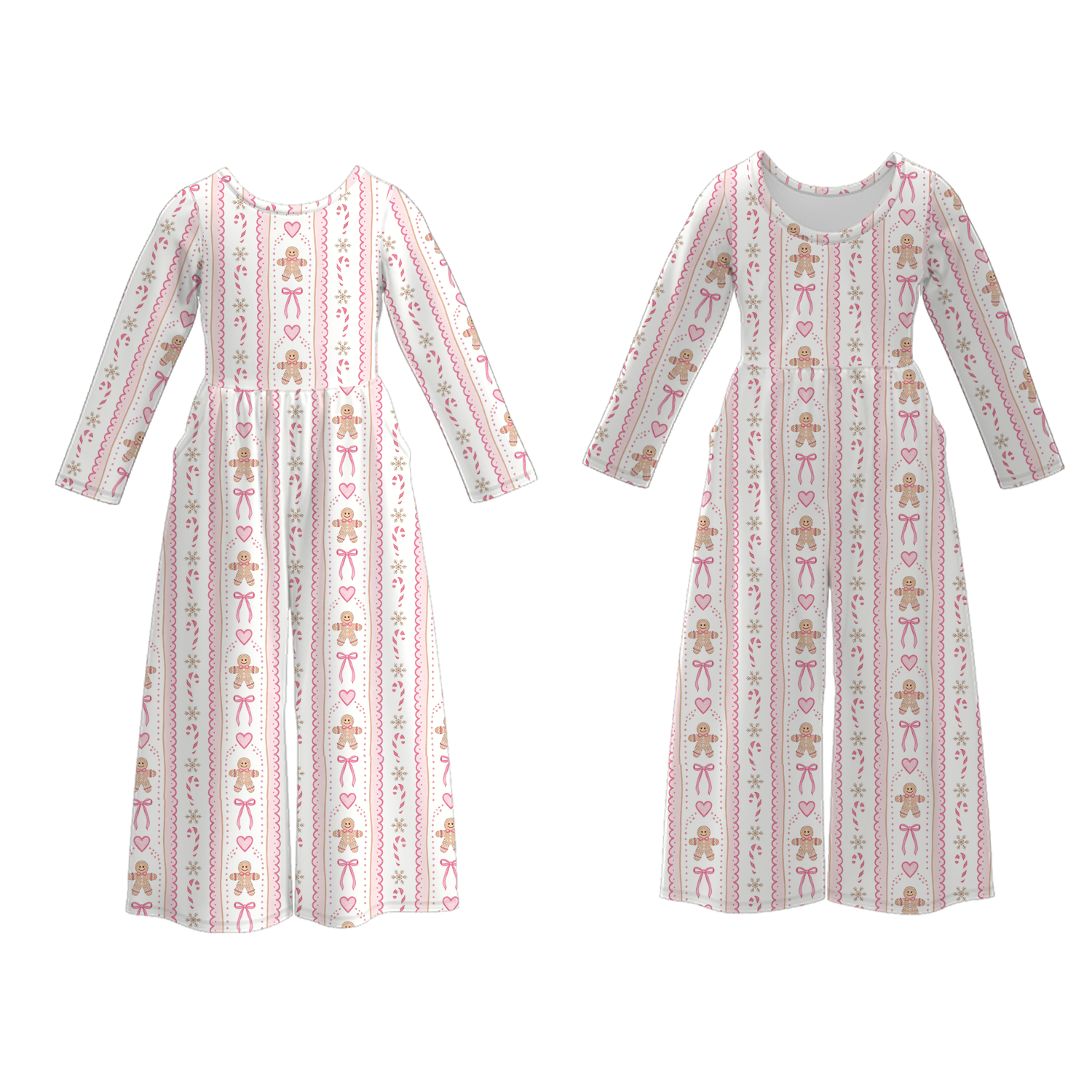 （Pre Order）Sisters Christmas Print Dress,Set,Jumpsuit&Romper