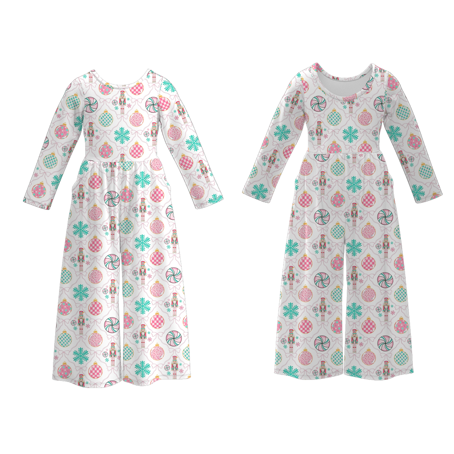 （Pre Order）Sisters Christmas Print Dress&Jumpsuit