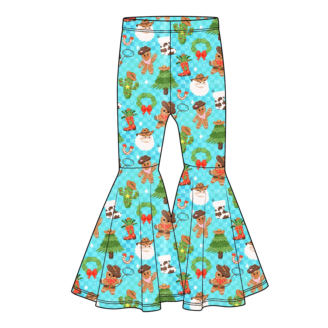 （Pre Order）Girls Christmas Print Pants