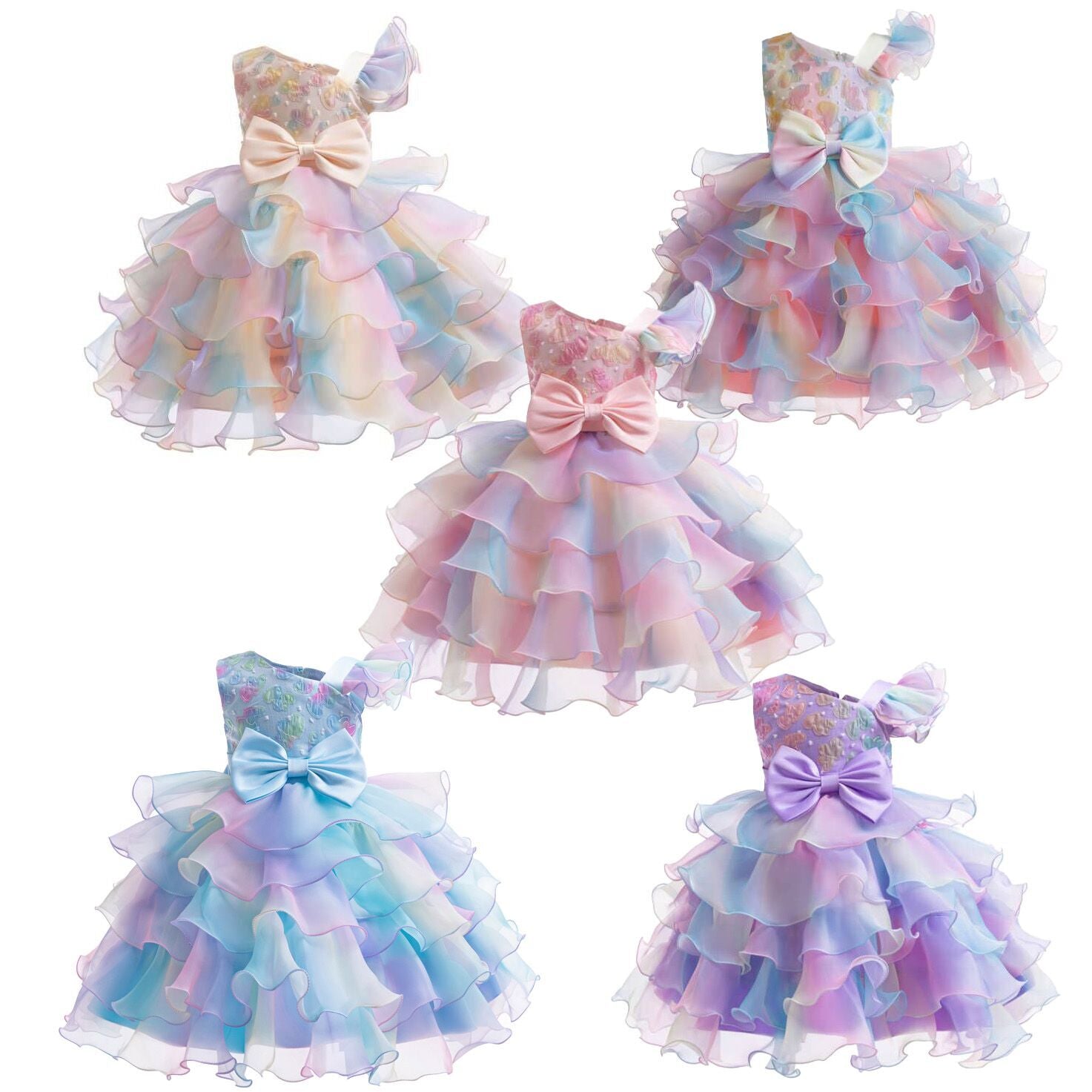 （Pre Order）Girls Easter Bow-tie Fluffy Dress