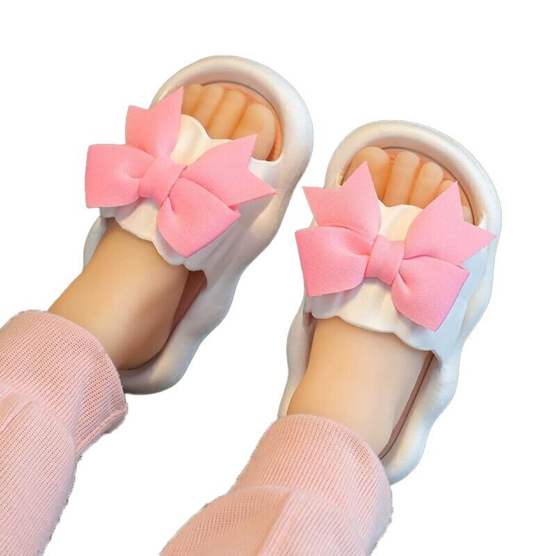 （Pre Order）Girls Summer Bow＆Flower Slippers