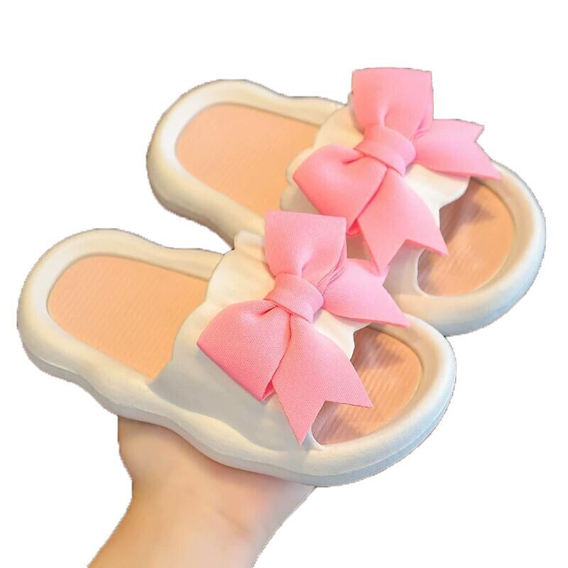 （Pre Order）Girls Summer Bow＆Flower Slippers