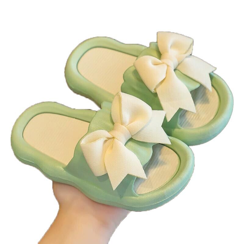 （Pre Order）Girls Summer Bow＆Flower Slippers