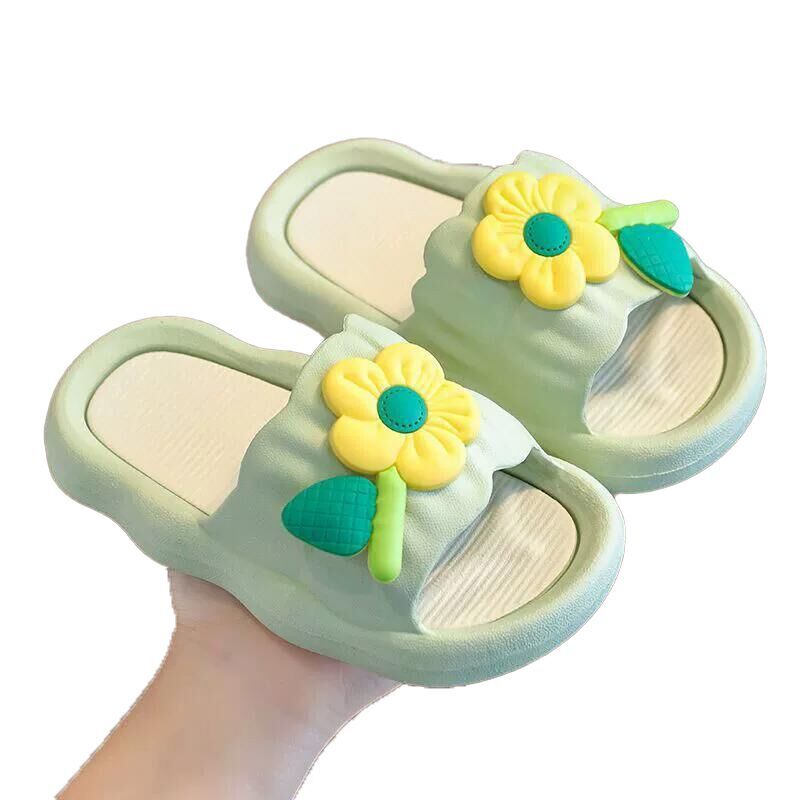 （Pre Order）Girls Summer Bow＆Flower Slippers