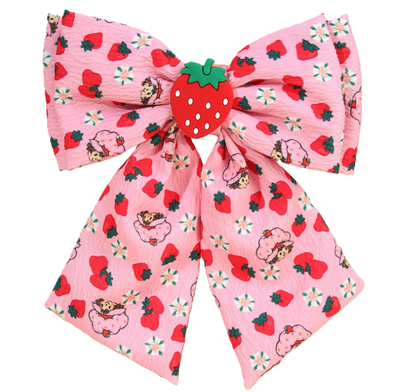 （Pre Order）Girls Spring and Summer Strawberry Bow Hair Clip 20pcs