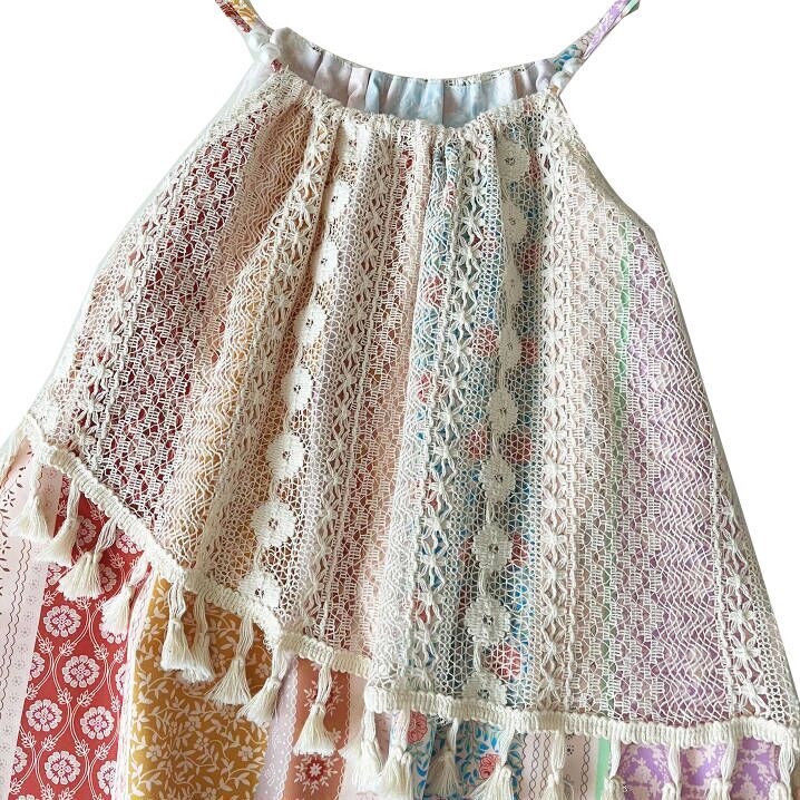 （Pre Order）Girls Spring and Summer Ethnic Style Fringed Dress