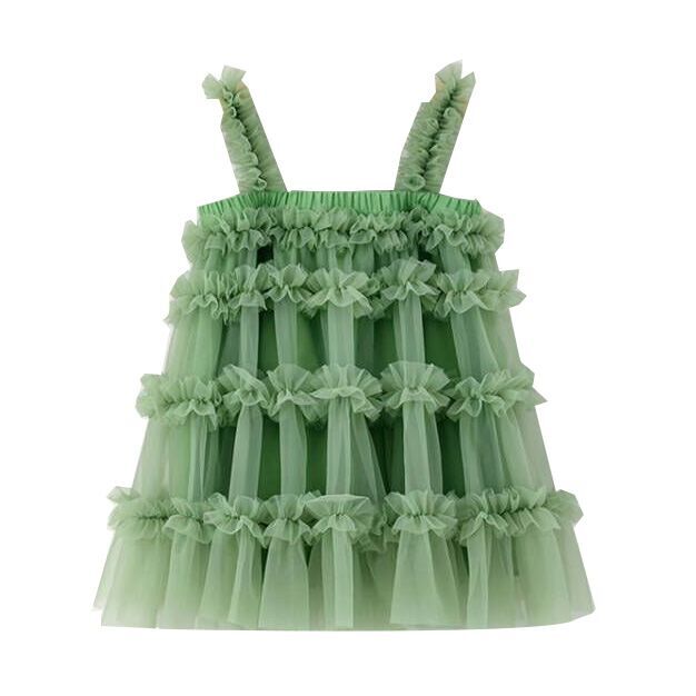（Pre Order）Girls Spring and Summer Colorful Tulle Dress