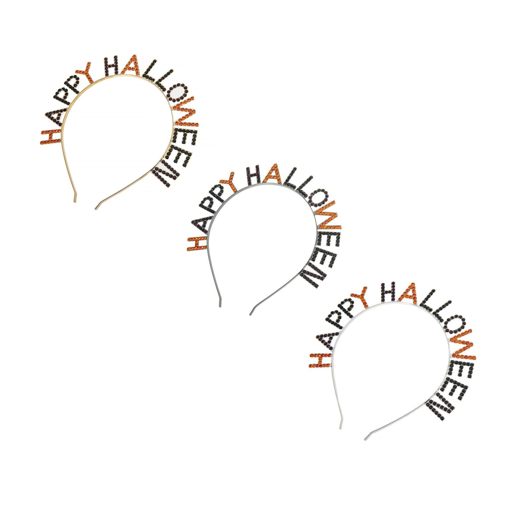 （Pre Order）Girls Halloween Rhinestone Headband