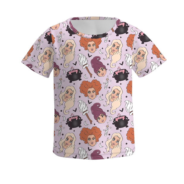 （Pre Order）Family Halloween Cartoon Print Dress＆Top