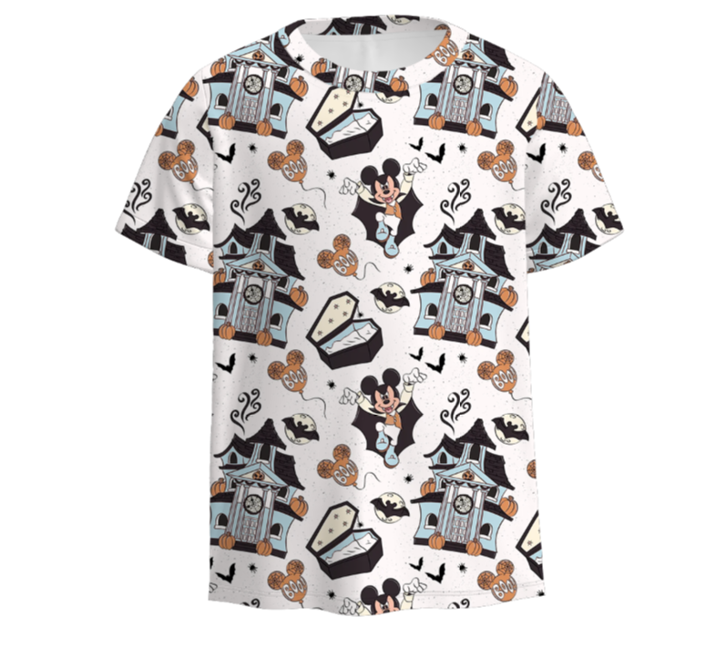 （Pre Order）Family Halloween Cartoon Print Top