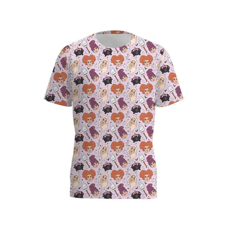 （Pre Order）Family Halloween Cartoon Print Top