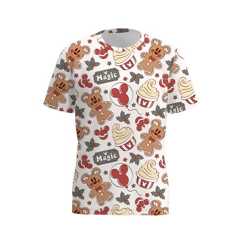 （Pre Order）Adults Christmas Gingerbread Print Set&Top