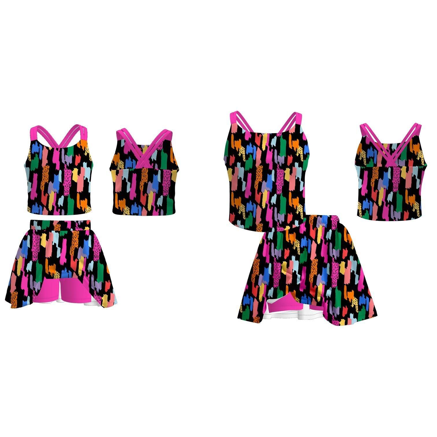 （Pre Order）Family Spring&Summer Print Skort Set