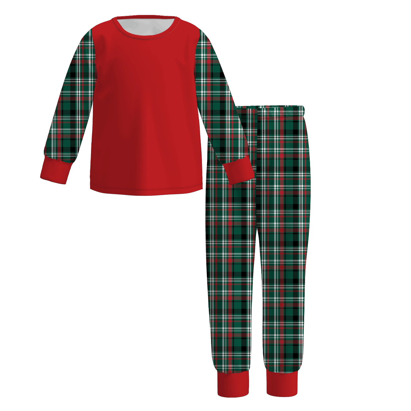 （Pre Order）Family Christmas Plaid Print Pajamas