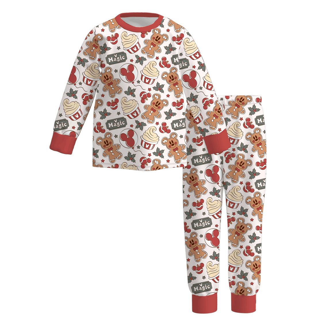 （Pre Order）Family Christmas Gingerbread Print Pajamas