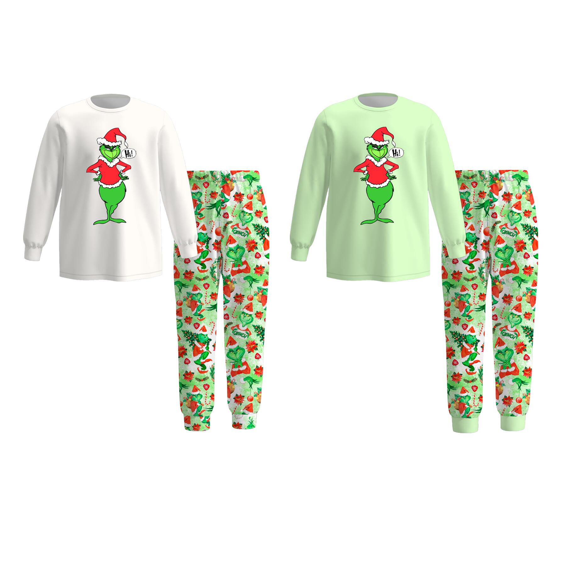 （Pre Order）Adults Christmas Cartoon Print Pajamas