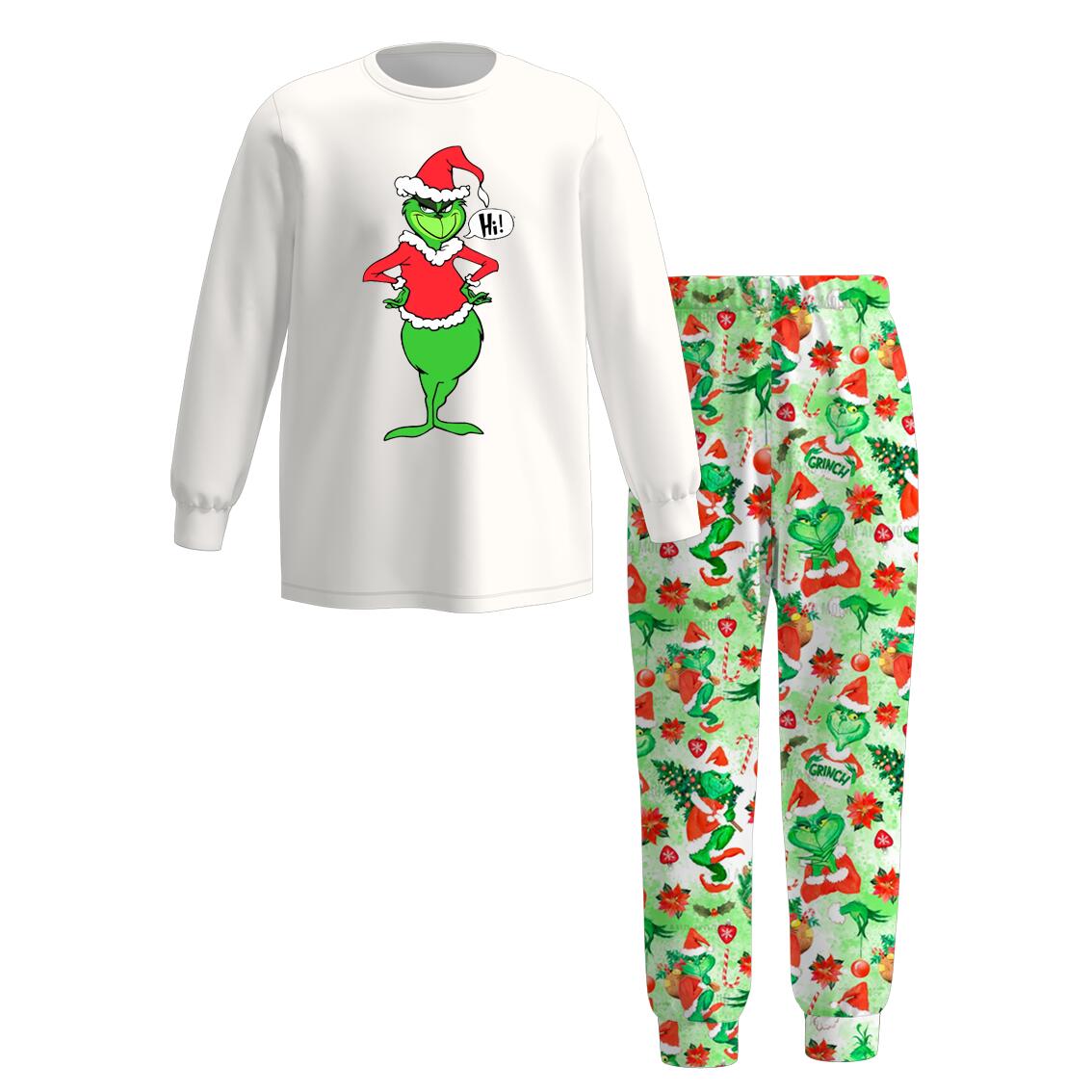 （Pre Order）Adults Christmas Cartoon Print Pajamas