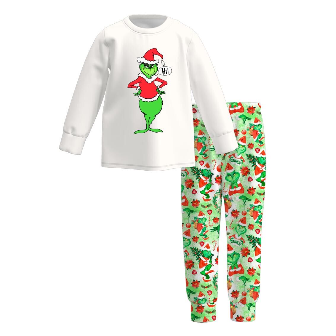（Pre Order）Boys Christmas Cartoon Print Pajamas