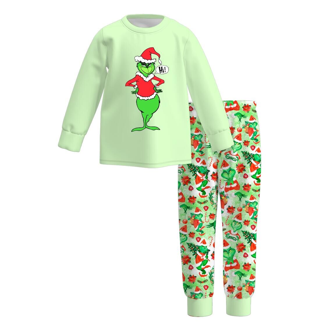 （Pre Order）Boys Christmas Cartoon Print Pajamas