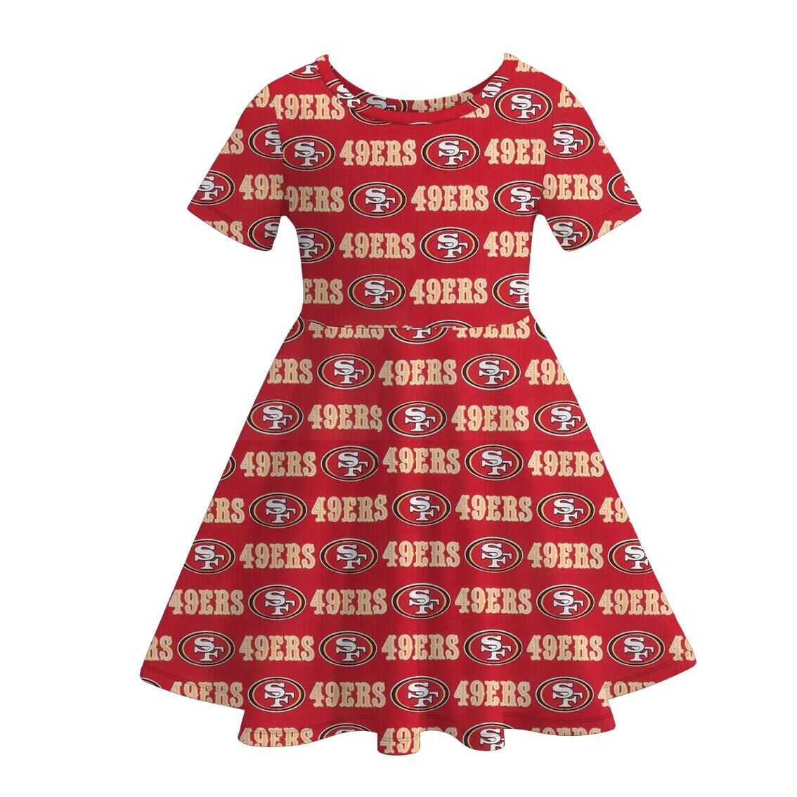 （Pre Order）Family Football Print Dress&Top