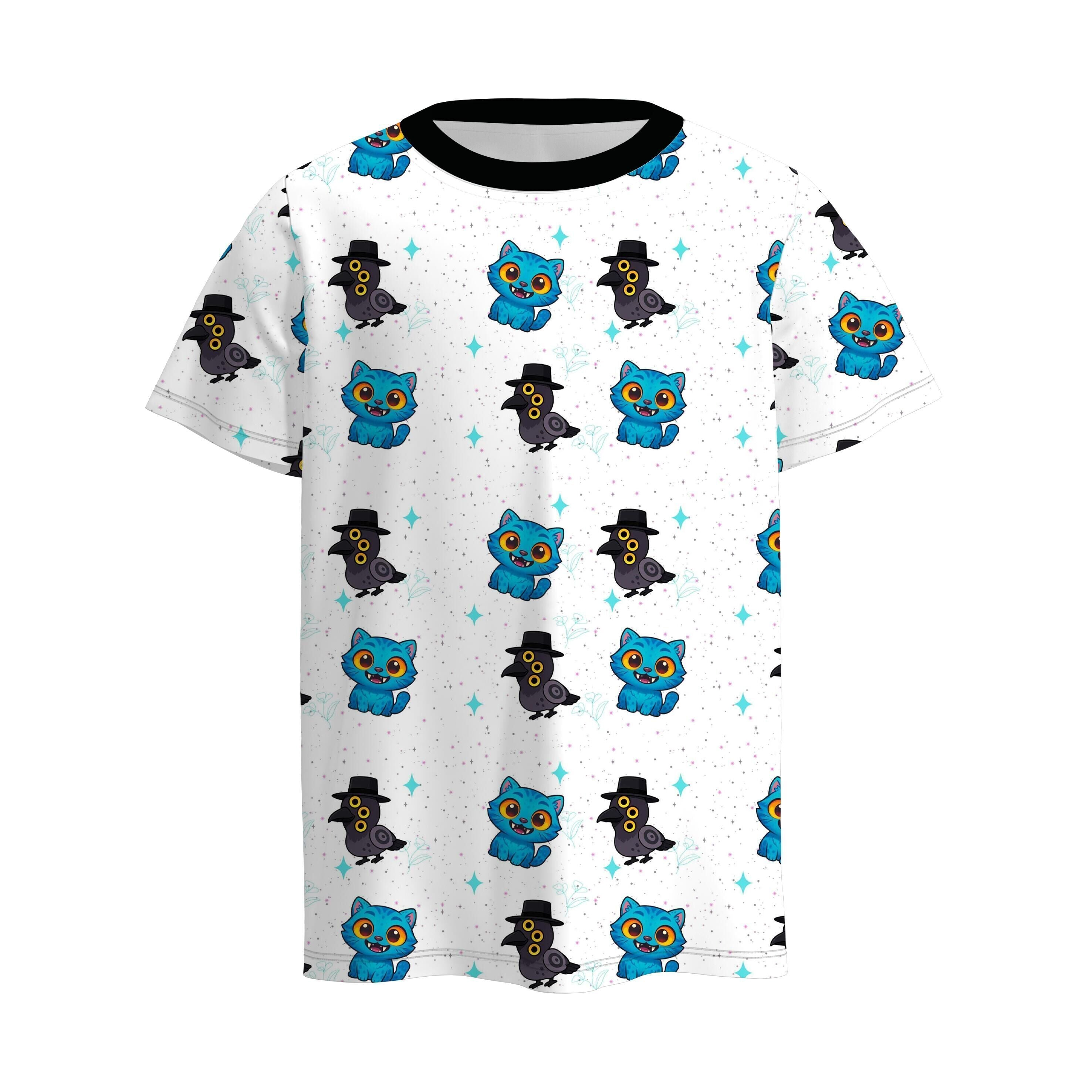 （Pre Order）Boys Halloween Kitty Print Top