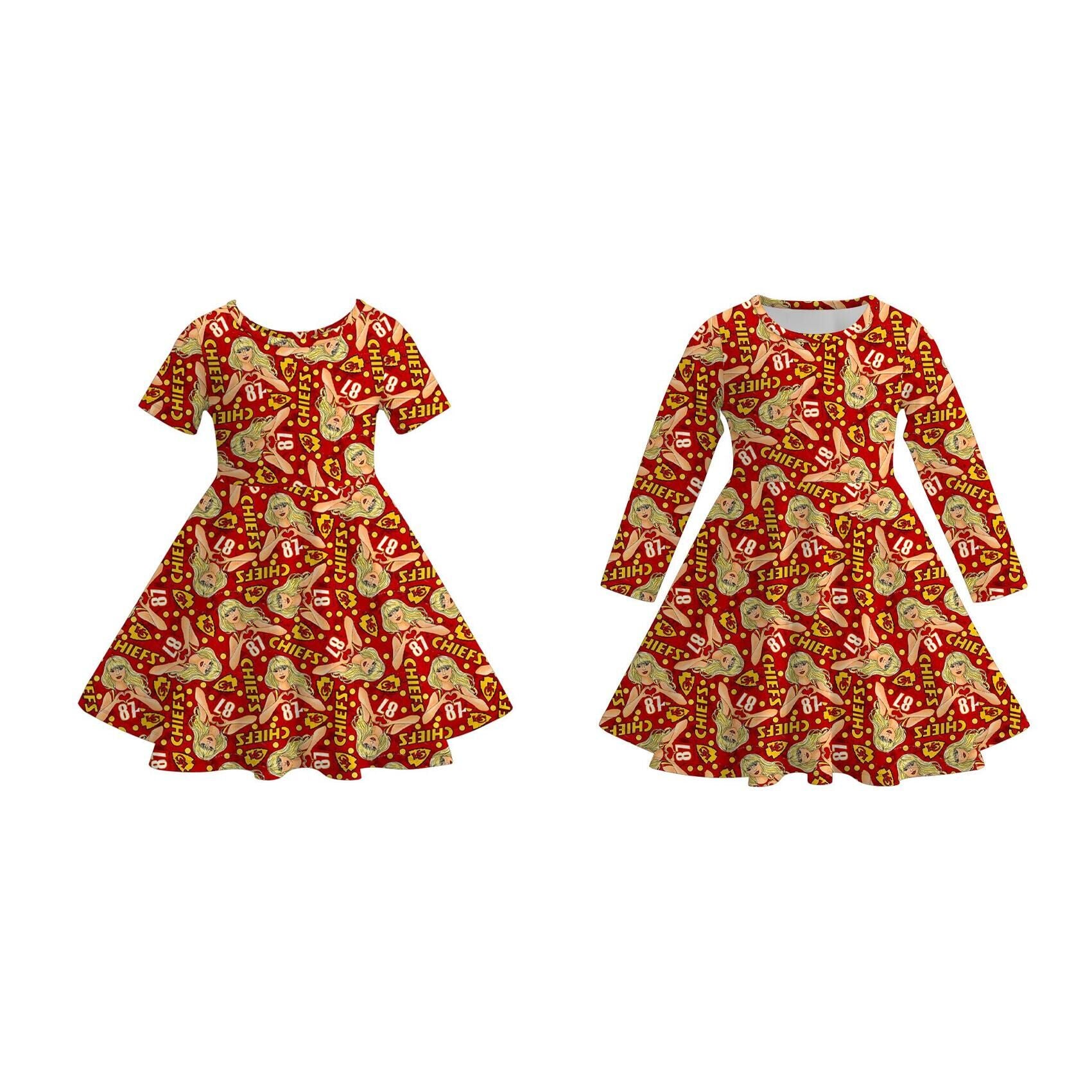 （Pre Order）Girls TS Print Dress